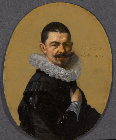 Portrait of a Man, Willem Cornelisz. Duyster (attributed to), 1627 Canvas Print