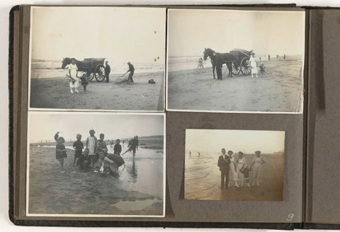 Trip to the beach, anonymous, 1900 - 1912 Canvas Print