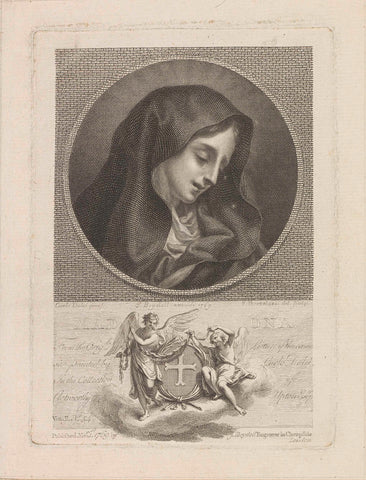 Maria, Francesco Bartolozzi, 1769 Canvas Print