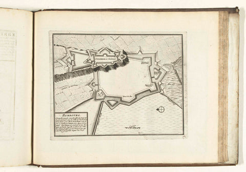 Map of Homburg, 1726, anonymous, 1726 Canvas Print