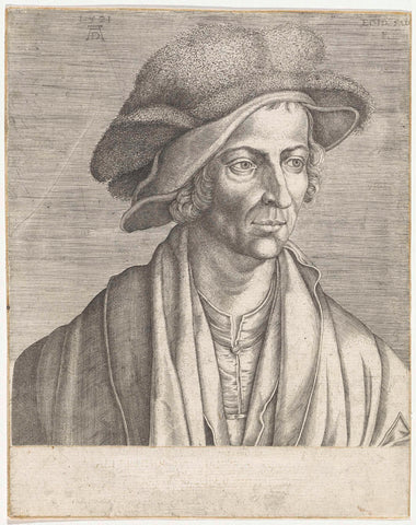 Portrait of Joachim Patinir, Albrecht Dürer, 1530 - 1550 Canvas Print