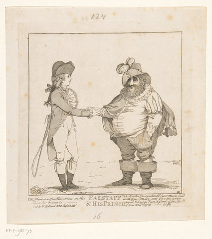 Fox and the Prince of Wales, 1783, John Boyne, 1783 Canvas Print