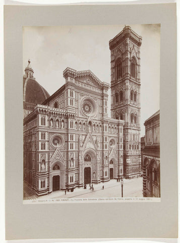 Façade of Florence Cathedral, with campanile, Fratelli Alinari, c. 1887 - c. 1895 Canvas Print