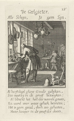 Geelgieter, Caspar Luyken, 1694 Canvas Print