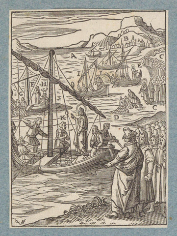 Miraculous fishing, Christopher of Shechem (II), 1629 Canvas Print