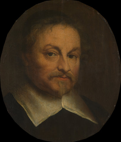 Joost van den Vondel (1587-1679), Poet, Govert Flinck, 1653 Canvas Print