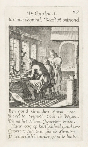 Goldsmith, Jan Luyken, 1694 Canvas Print