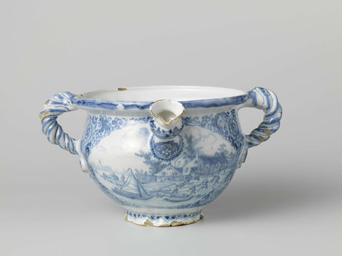 Cream jug, anonymous, c. 1750 - c. 1770 Canvas Print