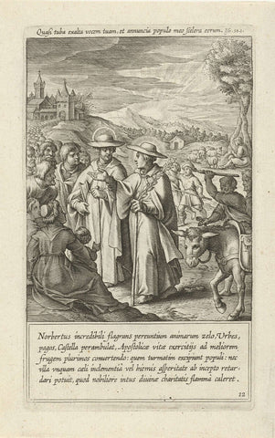 Pelgrimage van de heilige Norbertus, Cornelis Galle (I) (attributed to), 1622 Canvas Print