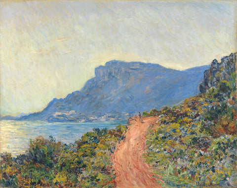 La Corniche near Monaco, Claude Monet, 1884 Canvas Print