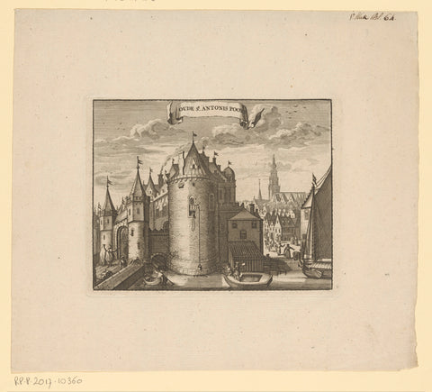 View of the Eerste Sint-Antoniespoort in Amsterdam, anonymous, 1726 Canvas Print