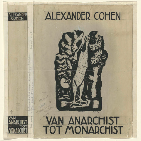 Design for binding and back by: Alexander Cohen, From anarchist to monarchist, 1936, Leo Gestel, 1934 - 1936 Canvas Print