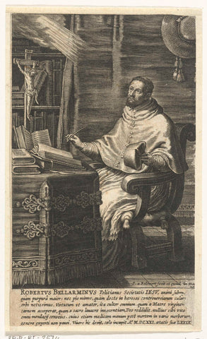 Holy Cardinal Robertus Bellarminus, Schelte Adamsz. Bolswert, 1596 – 1659 Canvas Print