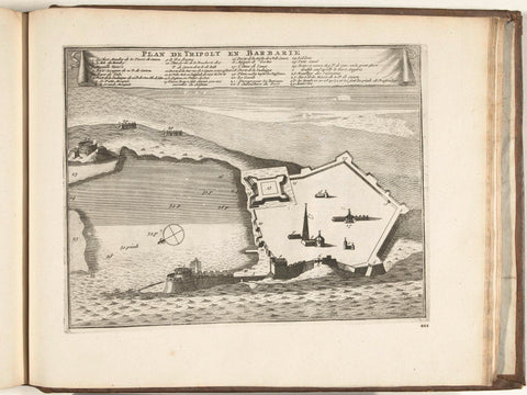 Map of Tripoli, 1726, anonymous, 1726 Canvas Print