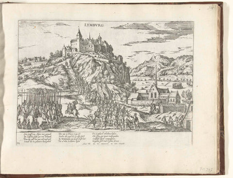 Hohenlimburg in Westfalen voor Truchsess gewonnen, 1584, Frans Hogenberg, 1584 - 1586 Canvas Print