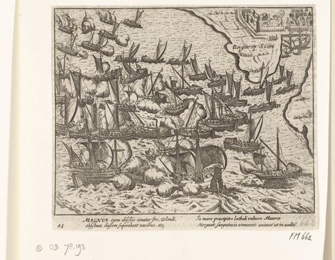 Battle of Bergen op Zoom, 1574, anonymous, 1613 - 1615 Canvas Print