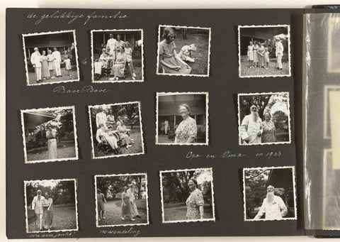 Familie Vonk in Baoe-Baoe, Celebes, anonymous, 1938 - 1939 Canvas Print