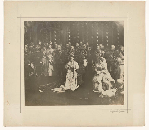 Inauguration of Queen Wilhelmina in the Nieuwe Kerk in Amsterdam (1898), R. Ebner, 1898 Canvas Print