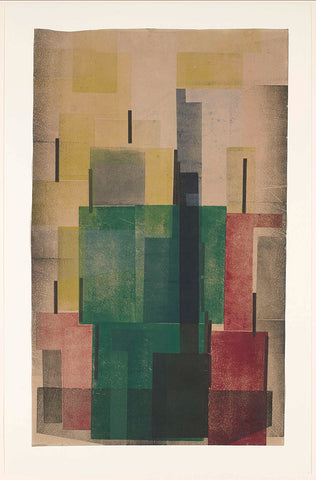 Composition, Hendrik Nicolaas Werkman, 1924 Canvas Print