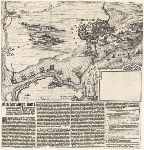 Siege of Bergen op Zoom, 1622, Claes Jansz. Visscher (II) (workshop or), 1622 Canvas Print