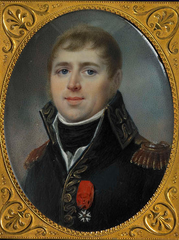 Carel Hendrik Ver Huell (1764-1845), Vice-admiral of the Batavian fleet and Minister of the Navy of the Batavian Republic, adorned with the officer's cross of the Legion of Honor, granted to him in 1804, Louis Marie Sicard, 1804 Canvas Print