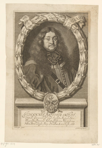 Portret van Johann Baptist Imhof, Jakob von Sandrart, c. 1668 Canvas Print