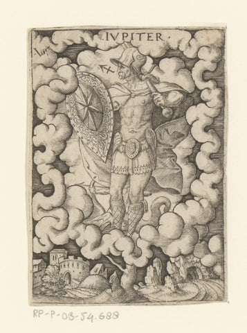 Jupiter, Virgilius Solis, 1524 - 1562 Canvas Print