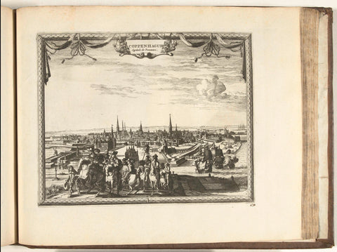 View of Copenhagen, 1726, anonymous, 1726 Canvas Print