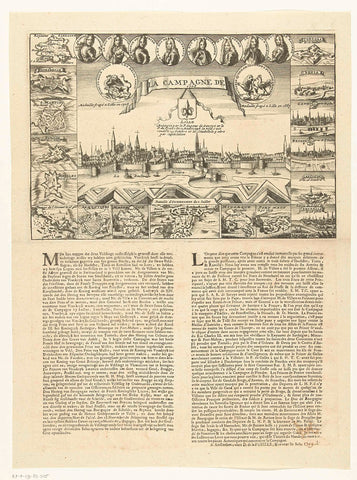 The campaign of 1708, anonymous, 1709 Canvas Print