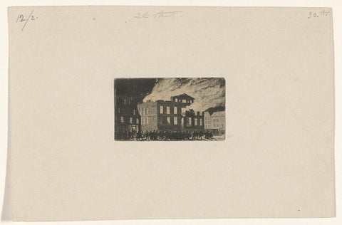 Brand in Museum Boijmans, 1864, Cornelis van der Griendt, 1864 Canvas Print