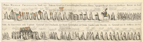 Funeral procession of Willem Frederik, Count of Nassau-Dietz (sheets 7-12), 1665, Michel Noé, 1666 Canvas Print