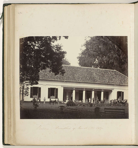Batavia - Privaathuis op Cramat (Mr. Pattijn., Woodbury & Page, 1863 - 1866 Canvas Print