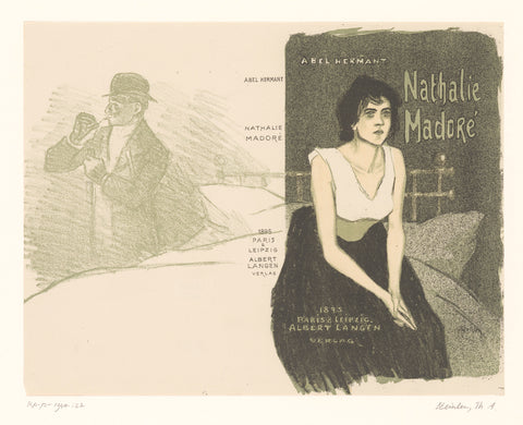 Cover design: Abel Hermant with Nathalie Madoré, Théophile Alexandre Steinlen, 1895 Canvas Print