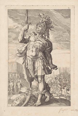 Publius Horatius, Dirk Jurriaan Sluyter, 1829 Canvas Print