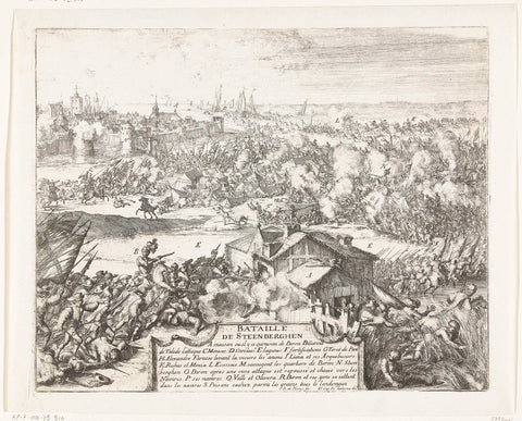 Battle of Steenbergen, 1583, Romeyn de Hooghe, 1670 - 1699 Canvas Print