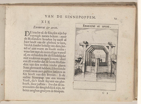 XIX Exonerat et arcet, Roemer Visscher, 1614 Canvas Print