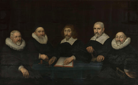 The Regents of the House of Correction of Middelburg, 1643, Allaert van Loeninga, 1643 Canvas Print