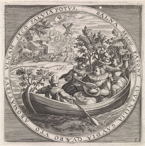 May: music-making company, anonymous, 1574 - 1687 Canvas Print