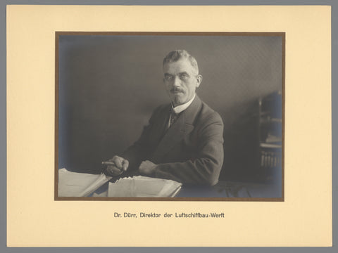 Portrait of director Dürr, anonymous, 1924 Canvas Print