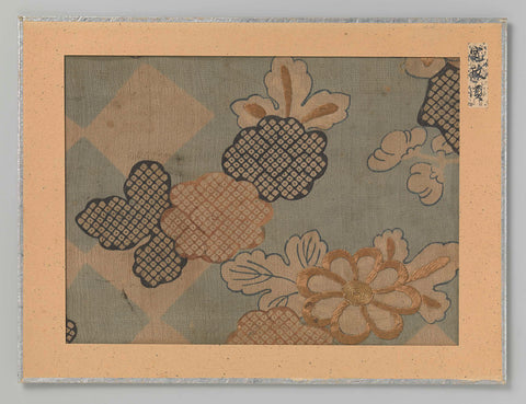 Fragment textile, anonymous, 1789 - 1801 Canvas Print