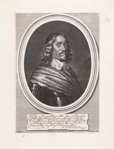 Portrait of Rupert Douglas, Jeremias Falck, 1651 Canvas Print