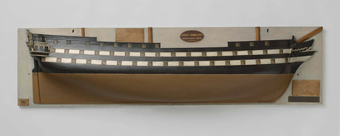 Half Model of an 84-Gun Ship of the Line, Rijkswerf Vlissingen, c. 1836 Canvas Print