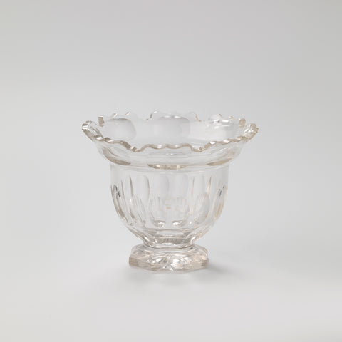 Sugar bowl of cut crystal on an octagonal base, anonymous, c. 1881 Canvas Print