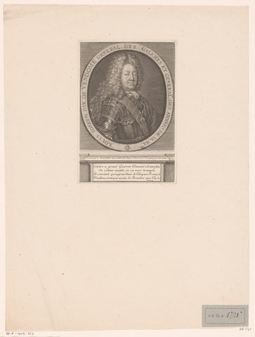 Portrait of Louis Joseph de Bourbon-Vendôme, Etienne Desrochers, c. 1726 Canvas Print