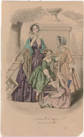 Le Magasin des Familles, ca. 1849, anonymous, in or after 1849 Canvas Print