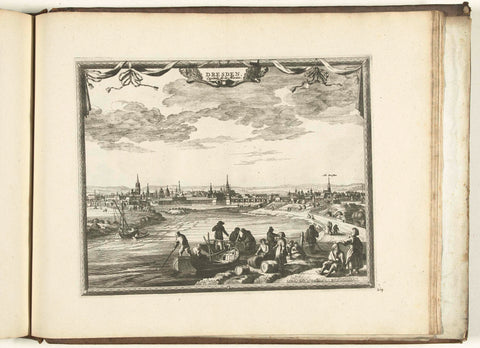 View of Dresden, 1726, anonymous, 1726 Canvas Print