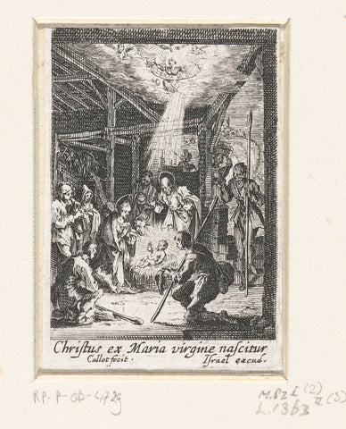 Nativity, Jacques Callot, 1633- 1634 Canvas Print