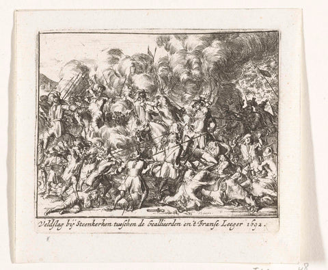 Battle of Steenkerke, 1692, anonymous, 1711 Canvas Print