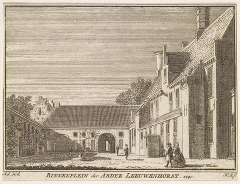 View of Leeuwenhorst Abbey, Hendrik Spilman, 1750 Canvas Print