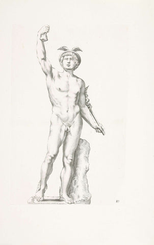 Statue of Mercury, Reinier van Persijn, 1640 Canvas Print